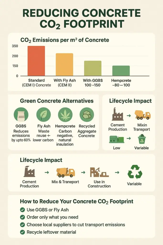 Reduce Concrete CO2 Footprint