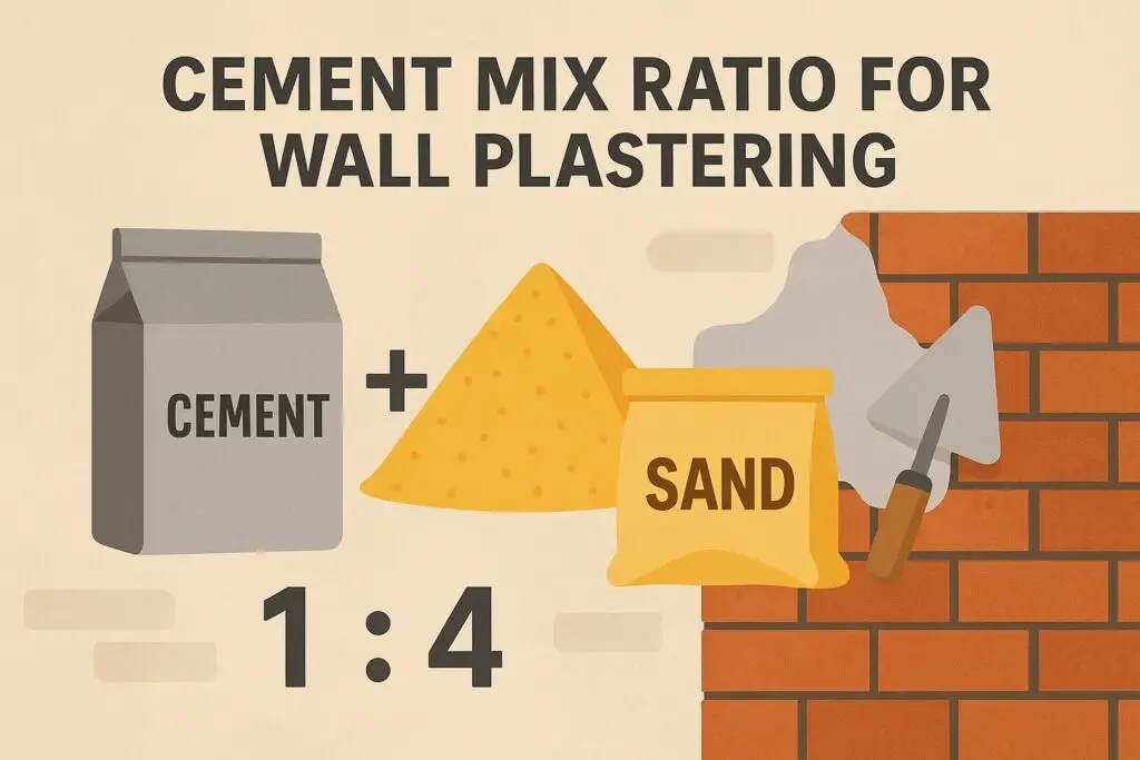 Cement Mix Ratio for Wall Plastering