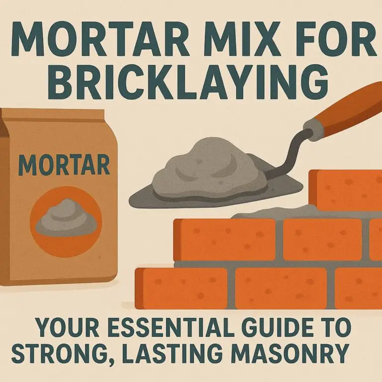 Mortar Mix for Bricklaying: Your Essential Guide to Strong, Lasting Masonry