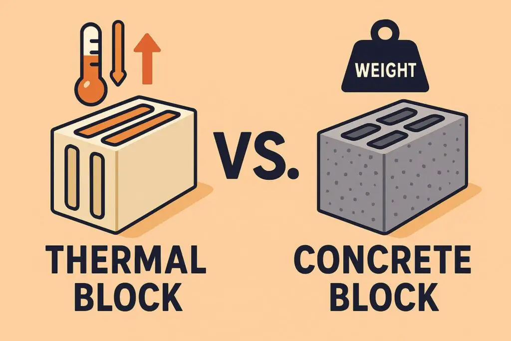 Thermal Blocks vs. Concrete Blocks